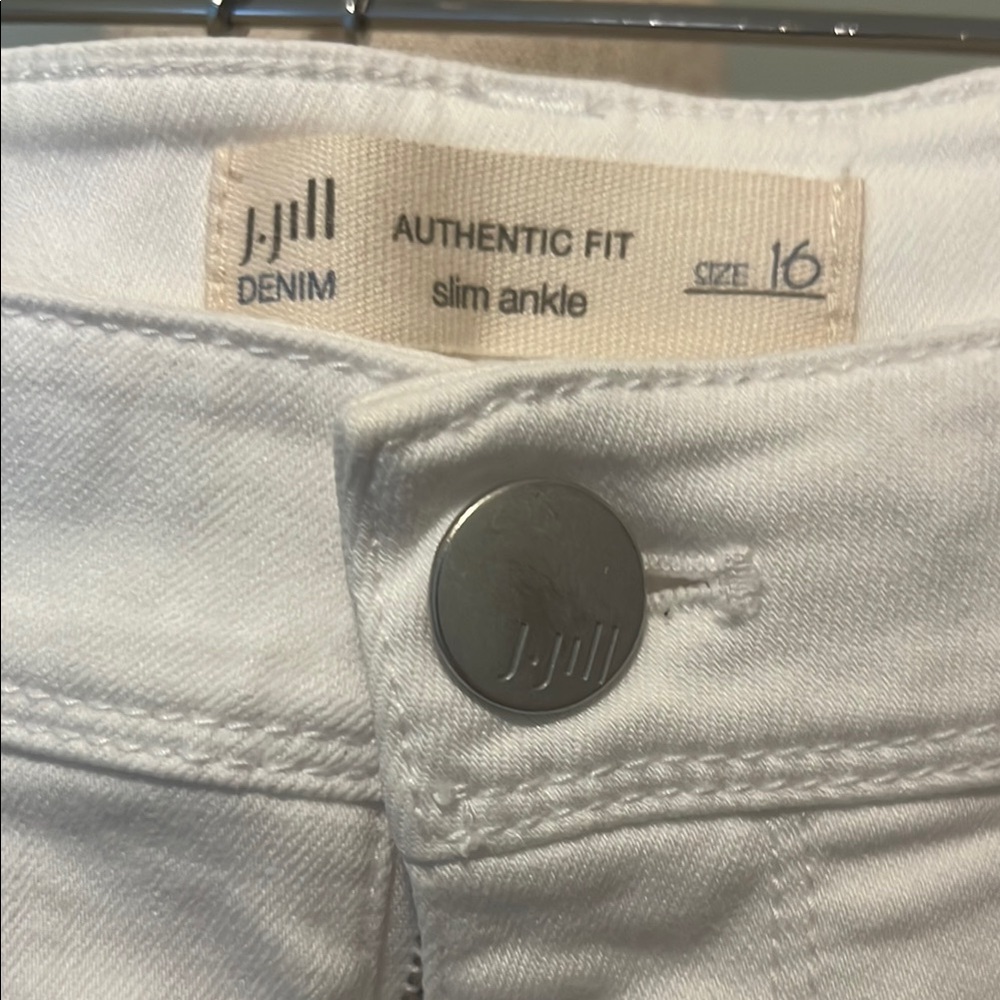 Jill Stylish White Jeans Authentic Fit Slim Ankle - Picture 2 of 4